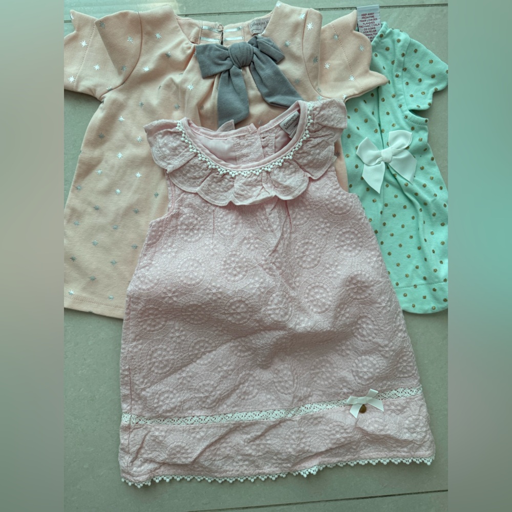 BUNDLE of joy! 3 dresses 12M for the price of one Catherine Malandrino mini NWT